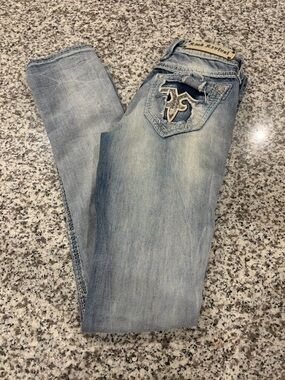 Rock Revival Jaclyn Straight Jeans Size 25